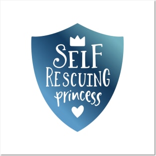 Self Rescuing Princess Geek Girl Posters and Art